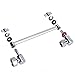 HOMEIDEAS 10 INCH Adjustable Showerhead Height Extension Shower Arm Extension, Shower Height Extender, Solid Brass Chrome Finished