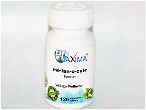 Life Maxima Me·lan·o·cyte Booster Melanocyte Vitiligo Wellness Ayurvedic Active Herbs Safe Herbal Supplement Vitiligo Wellness Natural Ayurvedic Active Herbs Safe Herb [120 Tabs] SKU#4628B1F1