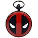 Fashion Cosplay Movie Deadpool Black Quartz Pocket Watch Men's Necklace Chain Jewellery Pendant