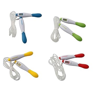 Megaprom Dunlop Digital Springseil Sprungseil Seilspringen mit Kalorienzähler Zählfunktion Sprungzähler