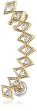 Jules Smith Deco Gold-Plated Rhinestone Ear Cuff