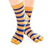 V-Toe Tabi Flip Flop Socks Stripes