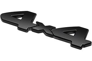 TOP10 RACING Top10 Universal Black 4x4 Decal Blackout Emblem Sticker Replacement for Toyota Tundra Tacoma Dodge Ram etc (Sticking 4x4 Badges Compatible with All Truck SUV Pickup Models)