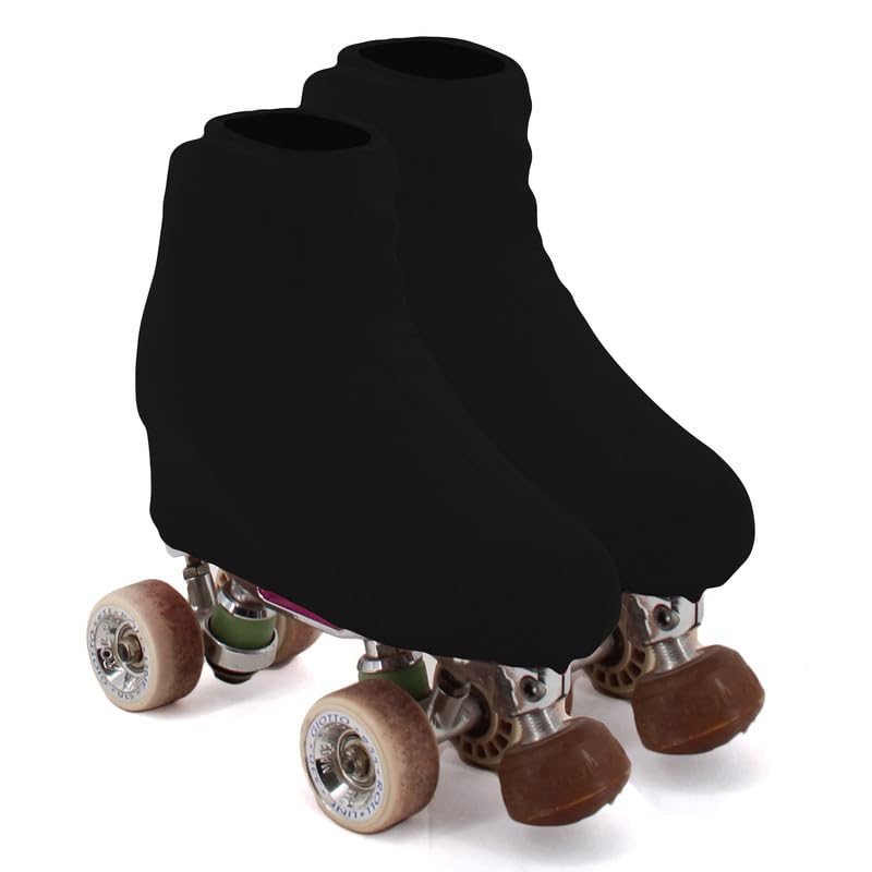 AQUILONE Skating Skating Cover 100 Denier for Roller Skates or Ice Skates, Figure Skating or Sports Protectors for Girls and Children – Made in Italy (Black, 28/33)
