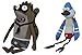 The Regular Show Wrestling Buddies With Sound Set of 2