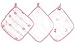 aden by aden + anais washcloth set 3 pack, girl n swirls