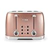 Tower-T20030BP-4-Slice-Toaster-with-7-Variable-Browning-Control-Defrost-Reheat-and-Cancel-Settings-Centering-Function-Removable-Crumb-Tray-1600-W-Blush-Pink-Glitz-Sparkle Tower T20030BP Glitz Sparkle 4 Slice Toaster, 1600W, Pink Sparkle