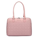 CoolBell 15.6 Inch Laptop Tote Bag Women Handbag Nylon Briefcase Classic Shoulder Bag For Laptop/Ultra-book/Macbook / Tablet / (Rose Gold)
