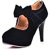 KARKEIN-Womens-Platform-Bow-Tie-Pumps-Sexy-High-Heels-for-Ladies-Fashion-Vintage-Shoes