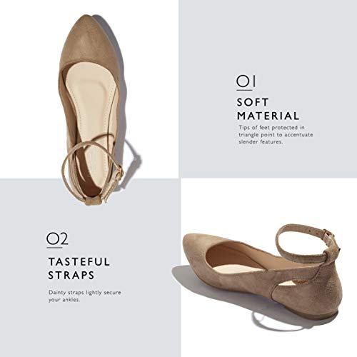DailyShoes-Womens-Fashion-Adjustable-Ankle-Strap-Buckle-Pointed-Toe-Low-Wedge-Flat-Shoes