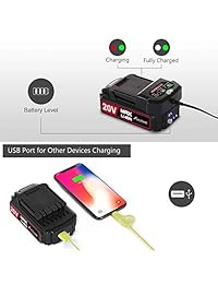Taladro inalámbrico de iones de litio de 20 V máximo, juego de taladro de potencia con palo sin llave de 3 8 pulgadas, velocidad variable, 16 posiciones, luz LED y 22 brocas de taladro conductor, Masterworks MW316