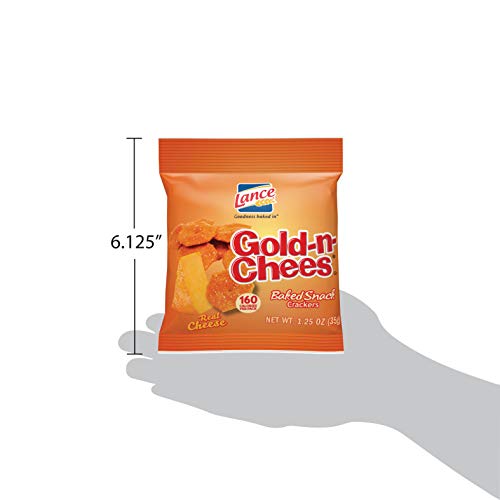 Lance GoldNCheese Baked Snack Crackers, SingleServe 1.25 Ounce (Pack