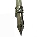 Ayangyang Vintage Deluxe Natural Swan Fountain Pen Nib Calligraphy Writing Set Feather Quill Pen with Empty Ink Pot (White)
