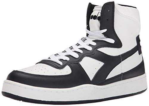 Diadora Men's MI Basketball Shoe, White/Black, 8 M US