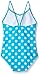 Kanu Surf Girls' Melody Beach Sport one Piece Swimsuit, Suzie Aqua Dot, 14