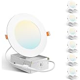 4-Pack 4" Ultra-Thin LED Recessed Lights With Night Light - 5CCT Selectable, Dimmable, IC Rated - View #13