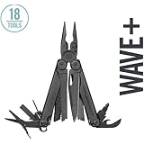 LEATHERMAN, Wave+, 18-in-1 Full-Size, Versatile Multi-tool for DIY, Home, Garden, Outdoors or Everyday Carry (EDC), Black
