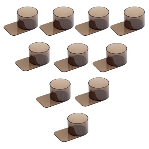 GSE Games & Sports Poker Table Jumbo Plastic Slide Under Cup Holder without Cutouts 10 Pack by GSE - Thumbnail 5