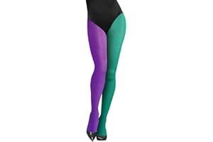 LKQBBSZ Mardi Gras Tights Full Length Costume Leggings Purple Yellow Green Dance Tutu for Mardi Gras Party Costume Supplies