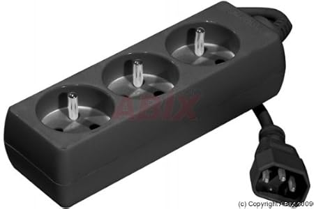 Dexlan Ladrón para inversor con tomas Europa color negro importado de Francia