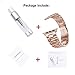 iiteeology Compatible with Apple Watch Band 42mm 44mm, Stainless Steel iWatch Band Replacement Strap for Apple Watch Series 5 Series 4 Series 3 - Gold