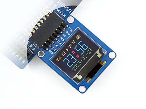 Waveshare 0.95inch OLED Module RGB Color 65K Coloreful 96 * 64 Pixel SPI Interface Curved/horizontal Pinheader with Chip Driver