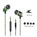 Earphones,Magnet Attraction Sport in-Ear Earbuds Heaphones Headset Stereo Bass with Mic