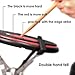 Mugig Drum Practice Pad 12 inch,Classic Stable Pratice Pad with 2 Different Hitting Surfaces, Silent, Damping and Non-slip Drum Pad, Perfect Mimic the Snare Drum Pad (Black & Red)