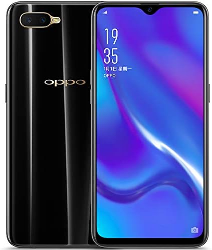Original OPPO K1 6G+64G Mobile Phone 4G LTE Android 8.1 Snapdragon 660 Octa Core 25MP AI Selfie Screen Fingerprint ID Cellphone Support Google-by (CTM Global Store) (6G+64G Black)