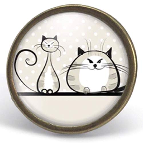 Idee Regalo Natale Per Moglie.Anello Cabochon I Due Gatti Regalo Di Natale Per Idea Regalo Moglie San Valentino Regalo Di Compleanno Bronzo Ref 77 Amazon It Handmade