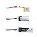 Crazepony 3 Sets Tiny Whoop JST-PH 2.0 Pin Male Female Connector Cable Kit for Blade Inductrix Battery Upgrade