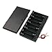 uxcell&reg; Spring Clip 8 x 1.5V AA Battery Holder Case ON/OFF Switch Black w Cap primary