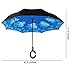 MY’S Inverted Reverse Folding Umbrella Double Layer Cars Reversible Umbrella waterproof UV proof Windproof Umbrella Self-Standing & C-Shape Easter/ Fathers Day Promotion!