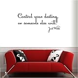 ジャック・ウェルチ 文字 壁ステッカー ウォールステッカー (SIZE) M：50cm×80cm