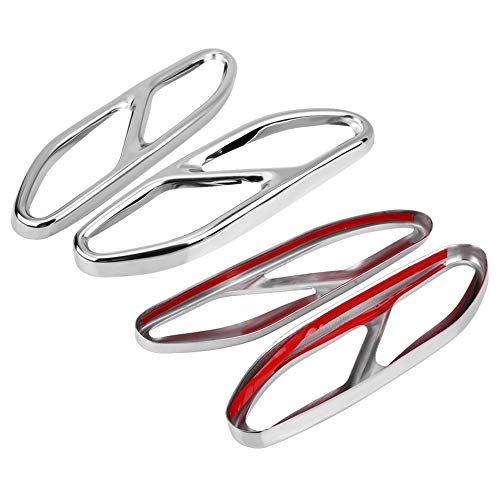 KIMISS 2Pcs Car Stainless Steel Silver Exhaust Tailpipe Cover Trim for Mercedes Benz S Class W222 2018 - Thumbnail 6