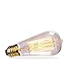 Newhouse Lighting ST64INC-6 ST64 Vintage Light Bulb 6-Pack Edison Bulbs-ST64 Style 60 Watts-Dimmable, Medium (E26) Standard Base E27-Squirrel Cage, 6-Pack, 2.7, Amber