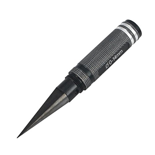 Besde DIY Universal 0-14mm Black Professional Reaming Drill Tool Edge Reamer (Black, A)