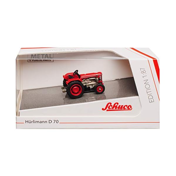 Hürlimann D 70 Traktor Rot H0 1/87 Schuco Modell Auto – Bild 4