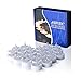 AGPTEK Lot 24 Battery Operated LED Cool White Tea Light Candle Flickering Flashing for Wedding Party Festival Decoration Occasions