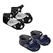 18 Inch Doll Shoes Set, 2 Pair of Ankle Strap Dress Shoes in Black and Navy, Fits 18 Inch American Girl Doll
