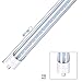 T8 65W 8FT FA8 Base Led Shop Lights Bulb Tube,Need Bypass Ballast,Single Pin Replace 150W Fluorescent Lamp Dual-Ended Power, Cold White 6000K, 7800LM, Clear Cover, AC 85-277V 20 Pack