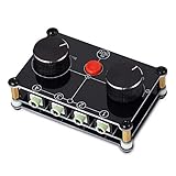 Nobsound Little Bear MC104 4(1)-in-1(4)-Out 4 Port 3.5mm Stereo Audio Switcher Passive Speaker Headphone Manual Selector Splitter Box Audio Sharing (Black)