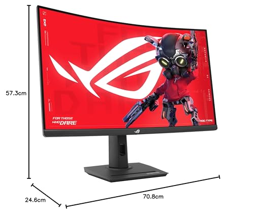 ASUS ROG Strix XG32WCMS 32 Zoll Gaming Monitor (2560x1440, Curved, 280Hz (über 144Hz), Fast VA, Extreme Low Motion Blur Sync, USB Type-C, DisplayWidget Center, Stativanschluss, HDR) 7