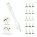 Ear Wax Cleaner - MEXITOP 16 New-Designed Replacement Tips, Ear Pick Spiral Improves the Effect of Ear Wax Removal Drop + Bonus Noise Canceling Ear Plugs, Green (Upgraded Version)