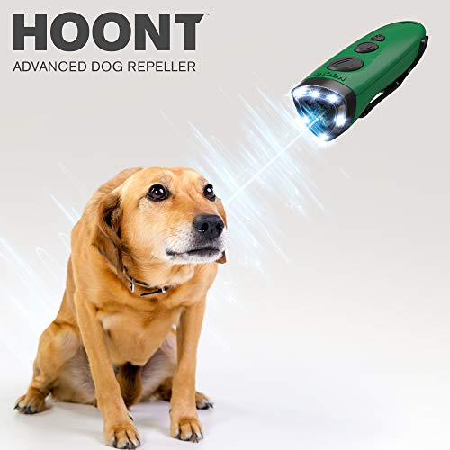Hoont Ultrasonic Dog Repellent/Trainer with LED Flashlight/Powerful