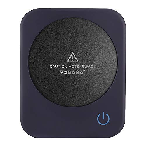 VOBAGA Coffee Mug Warmer,Cup Warmer for Office Home Desk Use with Auto Shut Off after 4 Hours,Electric Beverage Warmer with Three Temperature Settings For Cocoa,Tea,Water,Milk,Soup,Navy Blue(No Cup) - Thumbnail 6