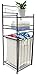 Sorbus Bathroom Tower Hamper Organizer - Features Tilt Out Laundry Hamper and 2-Tier Storage Shelves - Great for Bathroom, Laundry Room, Bedroom, Closet, Nursery, and more