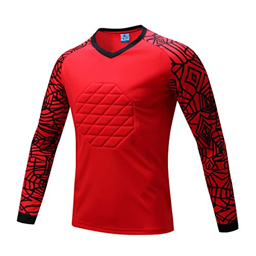 image for Rayauto Men's Sport Football Soccer Goalkeeper Goalie Foam Padded Top 