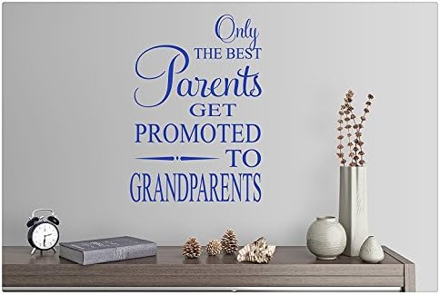 32"x24" Only The Best Parents Get Promoted To Grandparents Family Children Wall Decal Sticker Art Mural Home Decor Quote