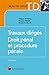 Travaux dirigés de droit pénal et de procédure pénale by 